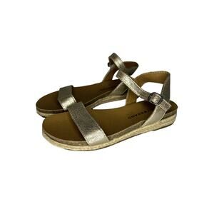 Lucky Brand Gold Metallic Sandals Size 2